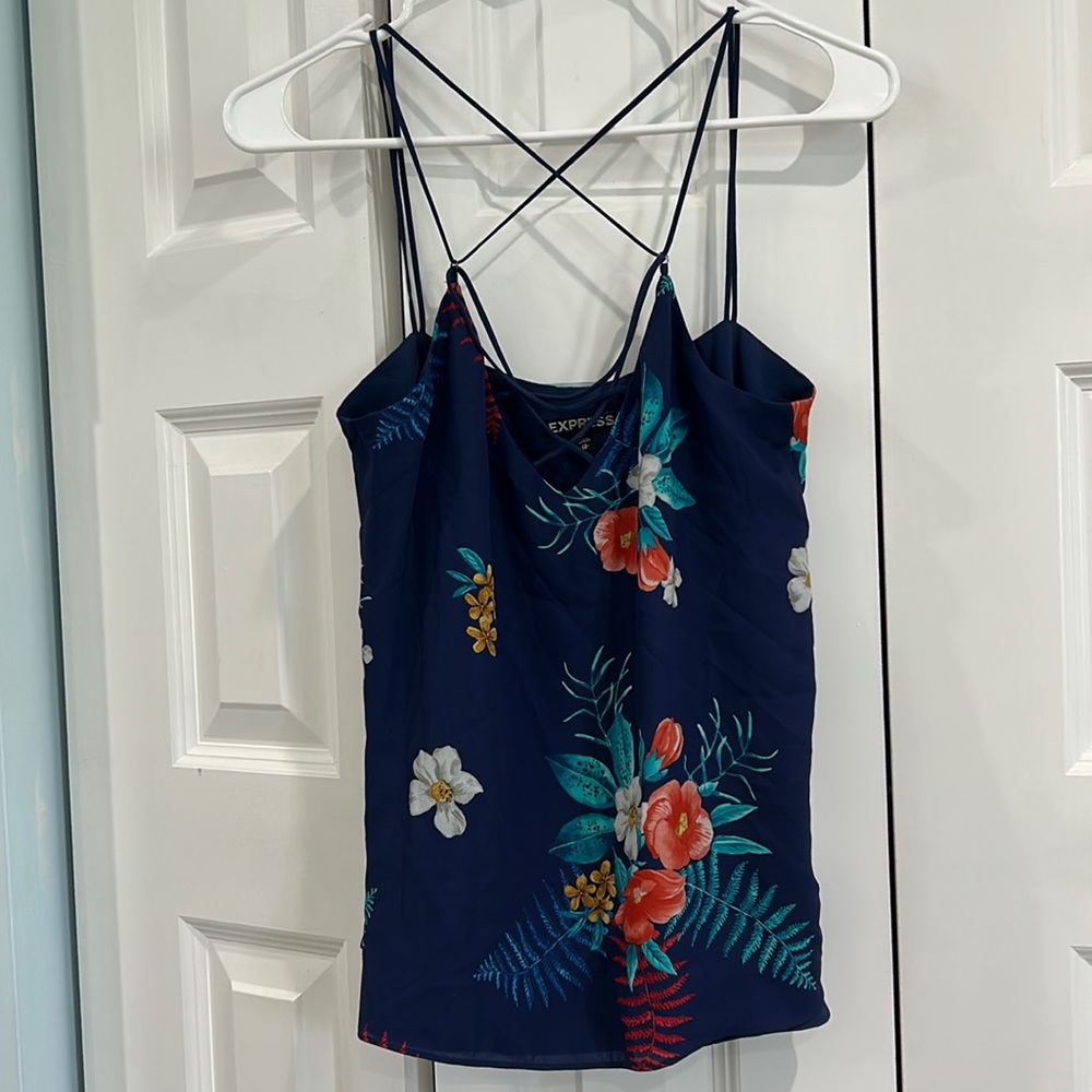 Express floral blouse top women in XS